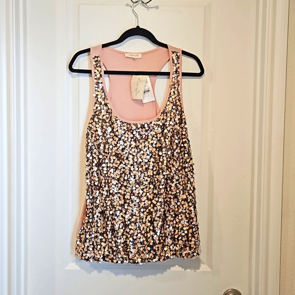 Sugarlips Sequins tank top size L